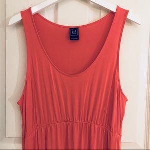 Coral maxi tank dress